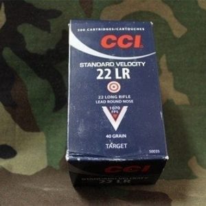 22LR CCI Standard Velocity 40 Grain Solid Target Ammo