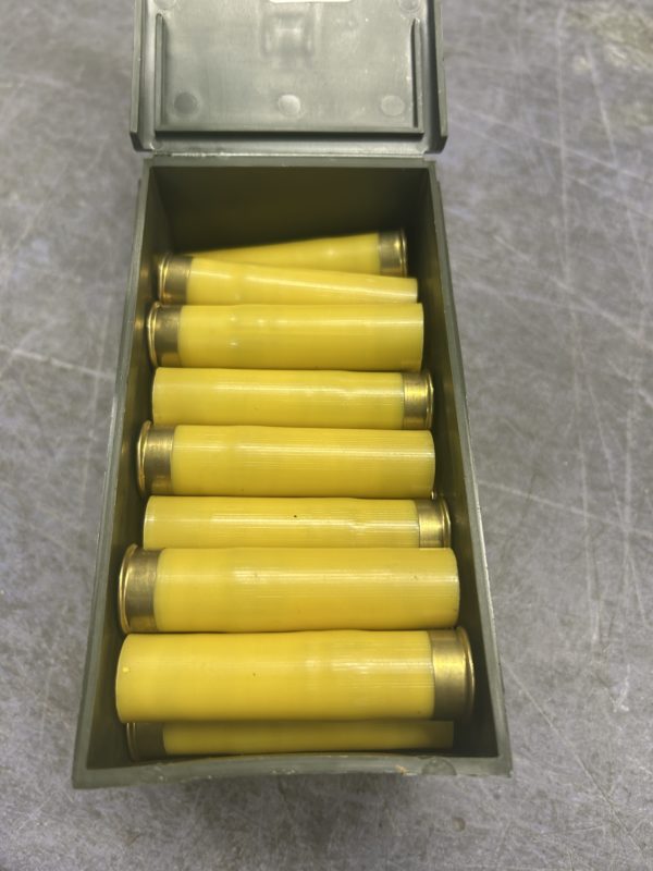 20 gauge point detonation ammo. 30 round in a plastic can. 20 Gauge www.cdvs.us