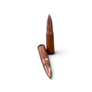 7.62x39 Comm Bloc Ball Ammo – Copper-Washed Case – 20 Round Box