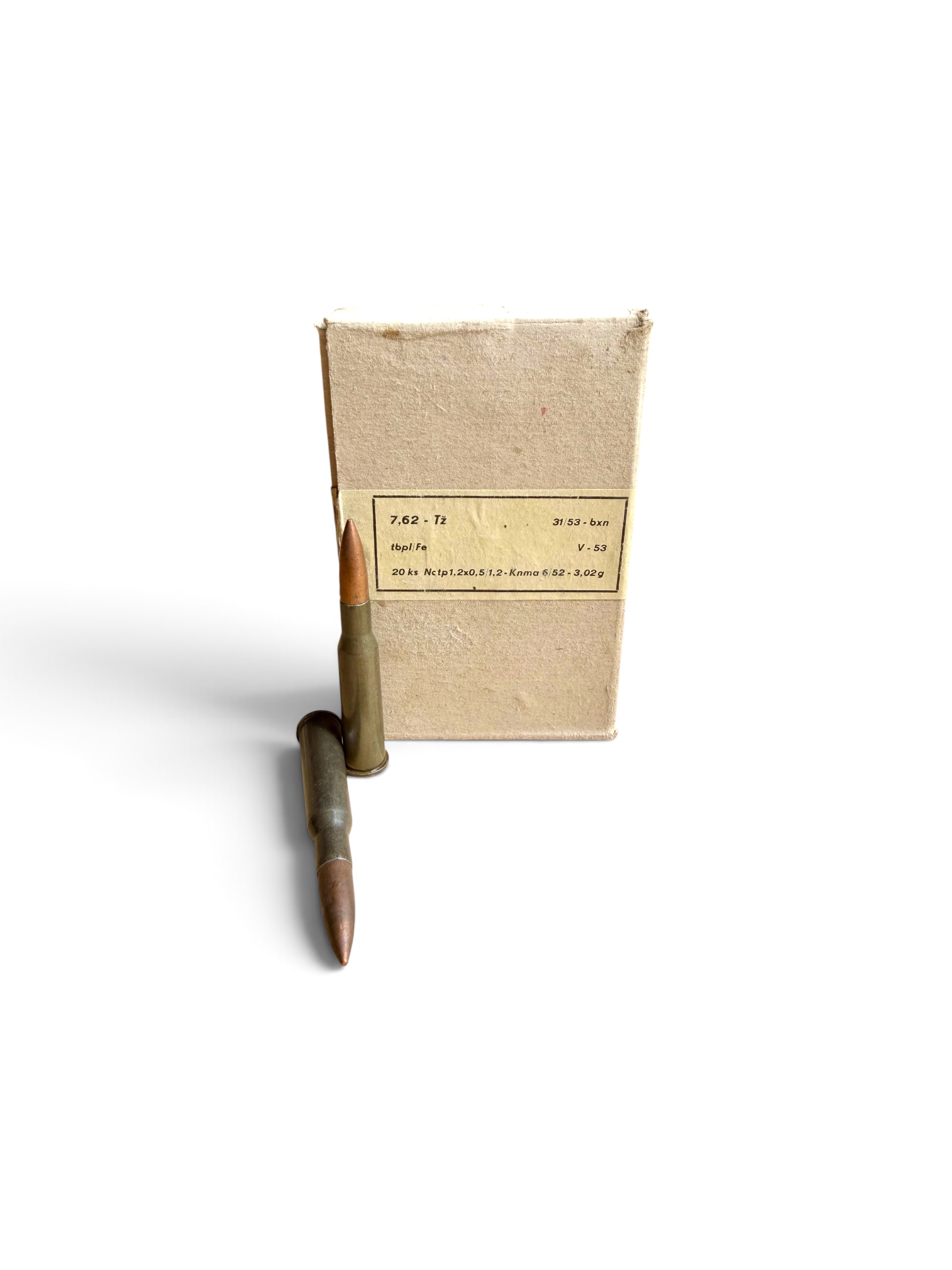 7.62x54R Russian Ball Ammo – 20 Round Box