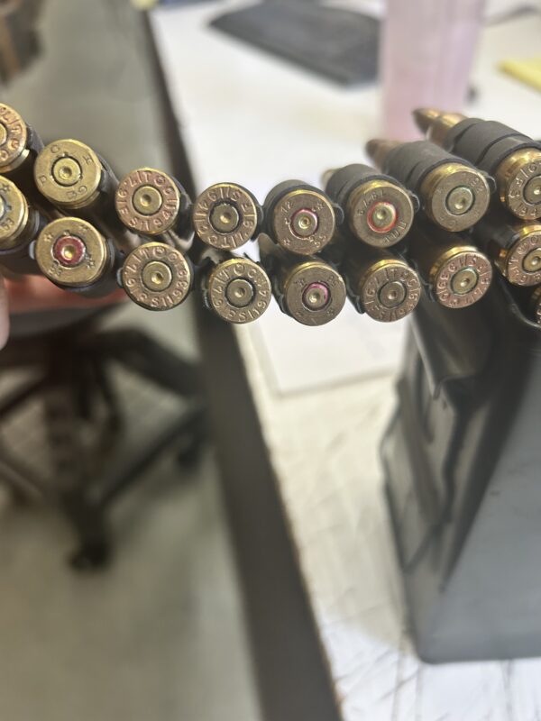 8mm Mauser dummy rounds. 100 round linked belt. - Image 2