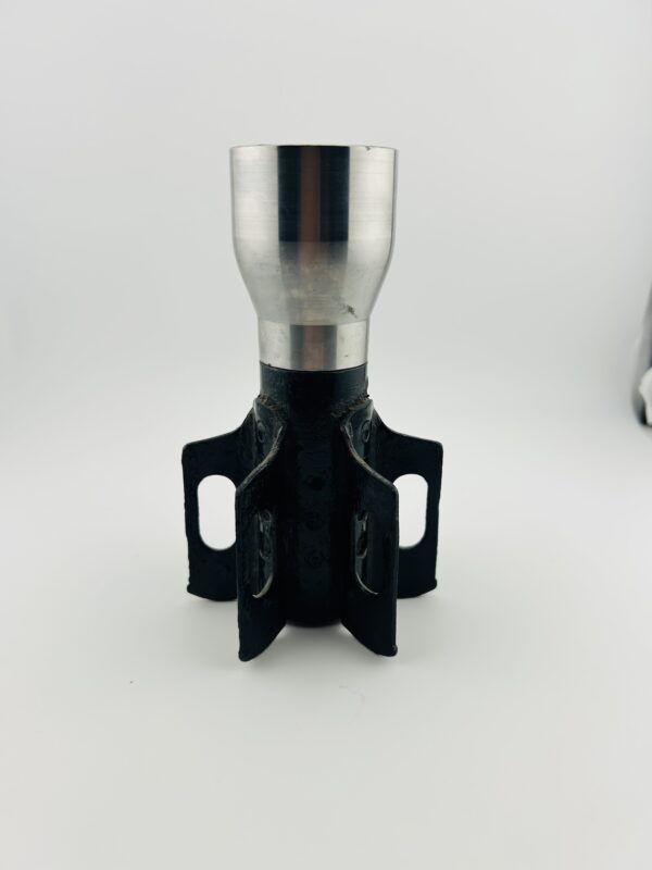 81mm mortar steel tail fin with steel adapter