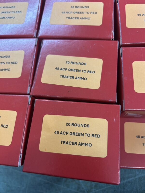 HAPPY VALLEY .45 ACP green to red tracer ammo - Image 9