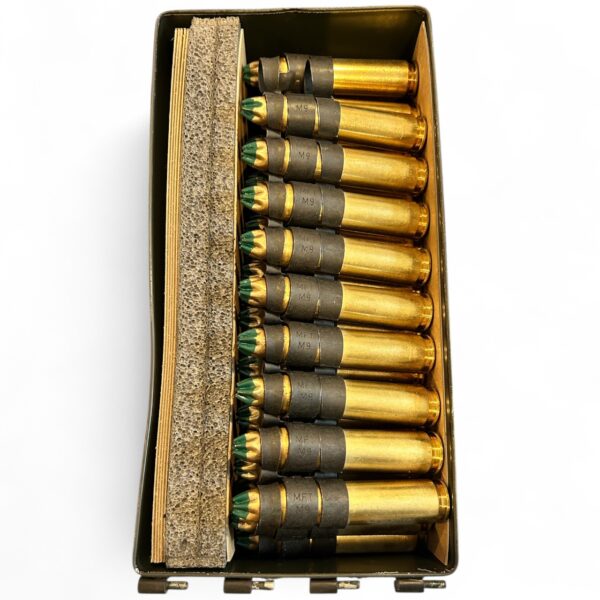 50 Cal Crimp Type Blanks Linked in Original 50 Caliber Can. 100 Rounds - Image 2