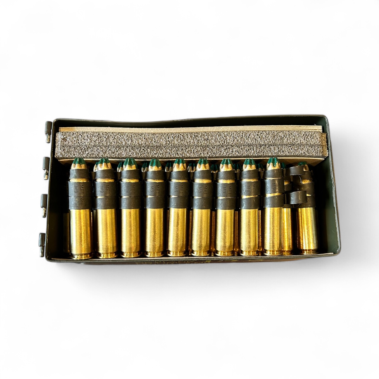 50 Cal Crimp Type Blanks Linked in Original 50 Caliber Can. 100 Rounds - Image 3