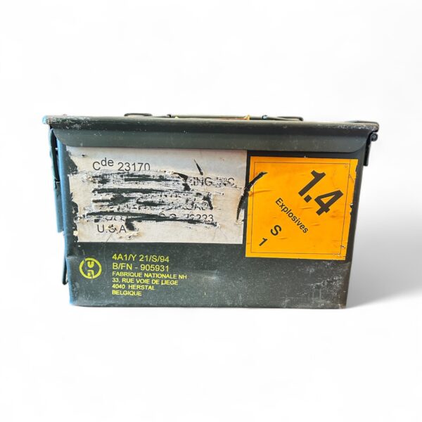 50 Cal Crimp Type Blanks Linked in Original 50 Caliber Can. 100 Rounds - Image 4