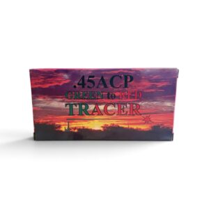 HAPPY VALLEY .45 ACP green to red tracer ammo