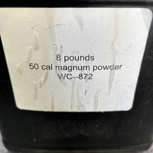 50 cal magnum powder WC-872 –8#  of powder. Large Bore www.cdvs.us