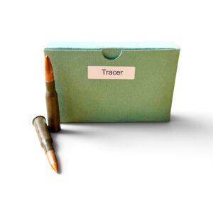7.62X54R ORANGE TIP TRACER AMMO. 20 round box.
