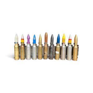 20mm Dummy Rounds in Clip – 11 Rounds