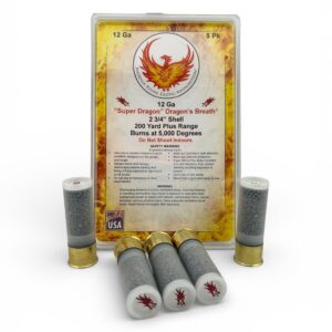 12 GAUGE PHOENIX RISING SUPER DRAGONS BREATH. 200+ YDS. 5 PACK