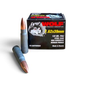 7.62x39 Wolf Steel Case Ammo – 20 Round Box