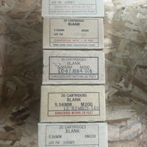 Lake city M200 blanks in 20 round box.