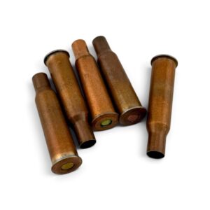 7.62x54R Berdan Primed Copper-Washed Steel Cases. 157 Pack