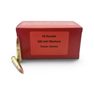 .300 Blackout Tracer Ammo Loaded with M62 Tracer Projectiles – 50 Rounds (7.62x35mm)