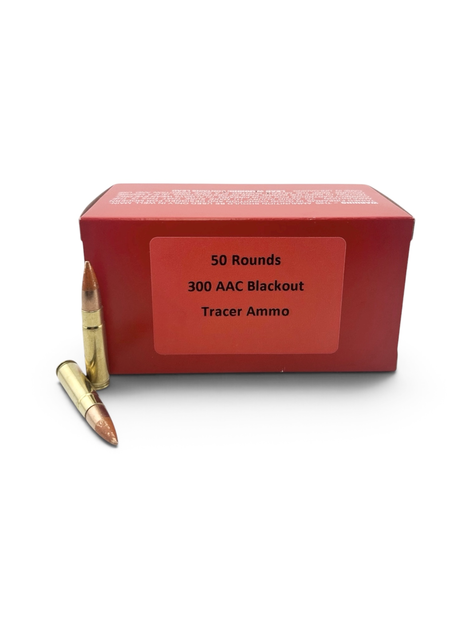 .300 Blackout Tracer Ammo Loaded with M62 Tracer Projectiles – 50 Rounds (7.62x35mm)