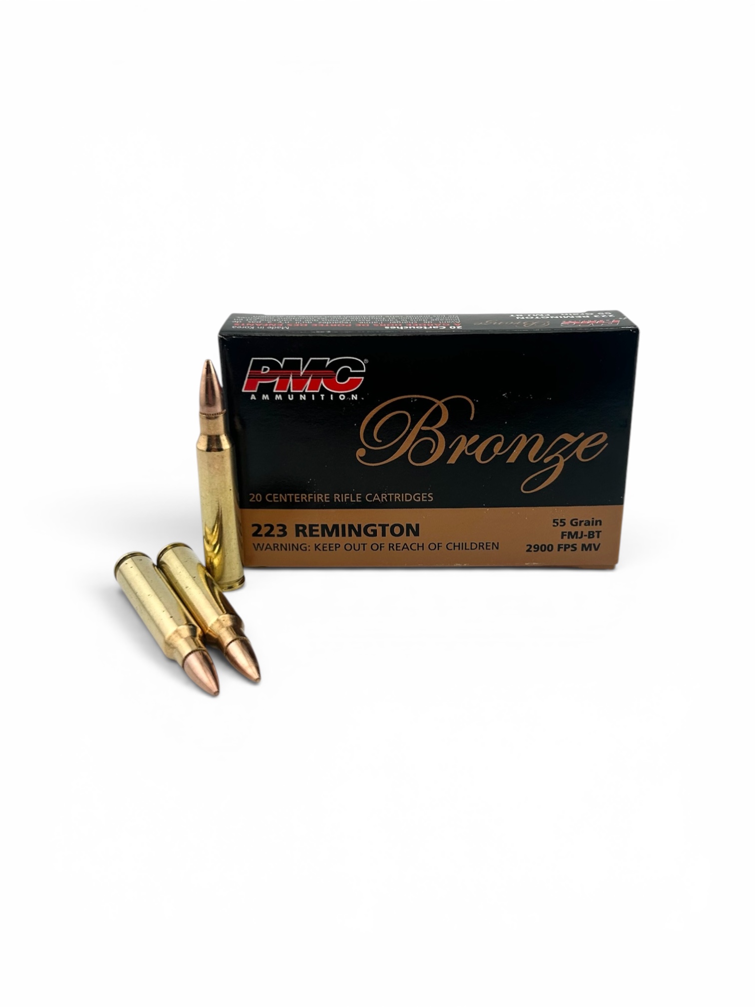 PMC .223 REMINGTON RIFLE AMMO - 55 GRAIN FMJ-BT. FREE SHIPPING ON CASE QUANTITY