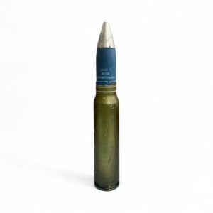 30mm Dummy Round in Vulcan Fired Aluminum Case. Price each.