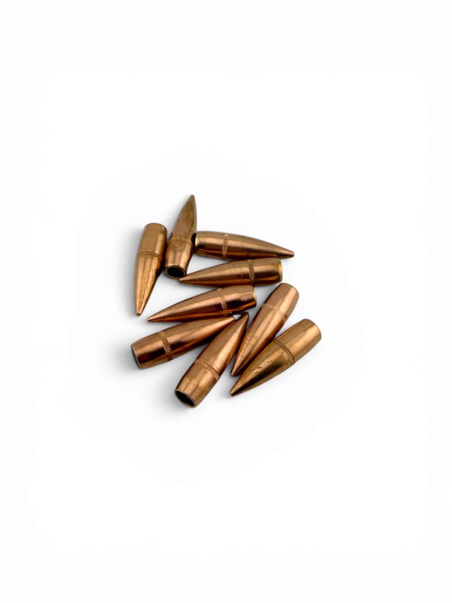 .308 Diameter 147-150 Grain Mixed Boat Tail Ball Bullets, Lead Base – 500 Pack