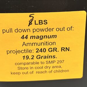 44 Magnum pull down powder. 5 LBS