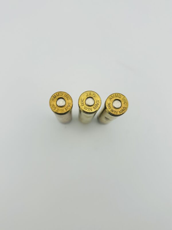 JAG and AMMO INC 300 Win Mag. Boxer Primed Pull Down Brass. 100 pack - Image 2