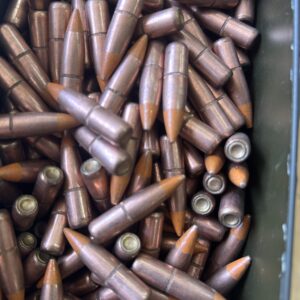 30 caliber 145 Grain M25 military tracer bullets. 250 pack