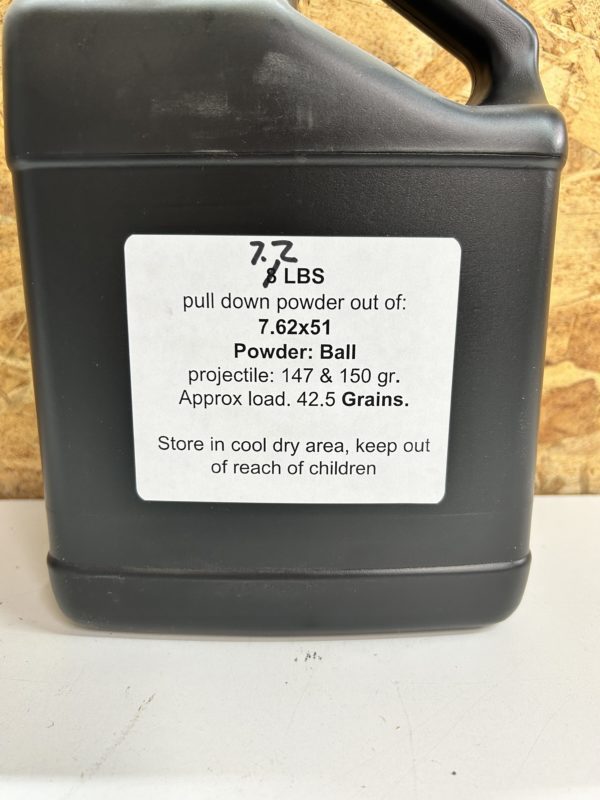 7.62×51 Pull Down Powder. 7.2 LBS De-Mill Products www.cdvs.us