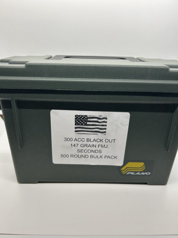 300 BLACKOUT 147 GR. Signature Seconds. 500 ROUNDS IN FREE PLANO CAN Ammo www.cdvs.us