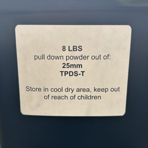 25MM TPDS-T pull down powder  8 LBS. Limited Supply www.cdvs.us