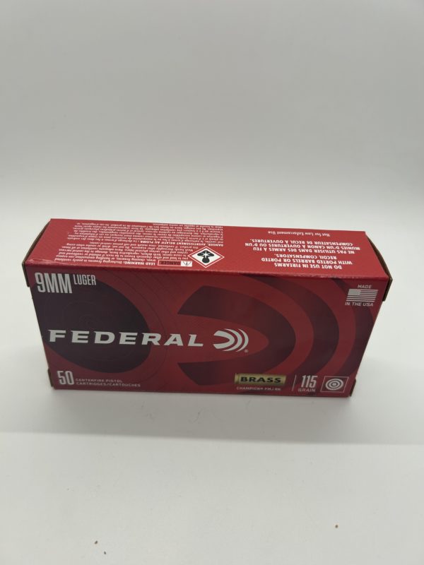 Federal Champion Training 9mm Luger 115 Grain. 9MM www.cdvs.us