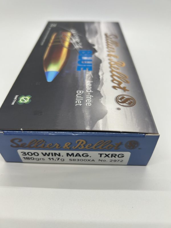 Sellier & Bellot Blue 300 Winchester Magnum Ammo 180 Grain Exergy Lead-Free. 20 round box Limited Supply www.cdvs.us