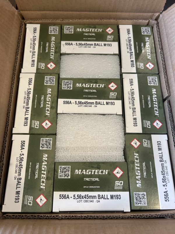 Magtech – Full Metal Jacket M193 – 55 Grain 5.56x45mm Ammo – 1000 Rounds 223 / 5.56x45 www.cdvs.us