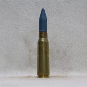 20mm Vulcan fired brass case dummy round with new blue Target Practice projectile, Price Each 20MM cdvs.us