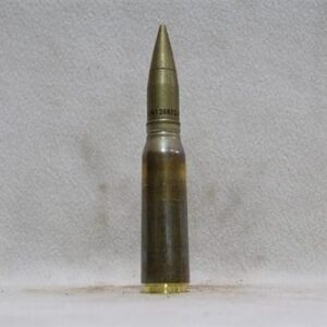 20mm Vulcan new brass case dummy round with gold TP projectile, Price Each