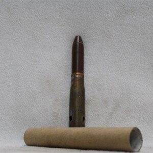 20mm Oerlikon brass case dummy round, fairly clean,with paper protector tube, Price Each 20MM cdvs.us