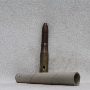 20mm Oerlikon brass case dummy round, need polishing, with paper protector tube, Price Each 20MM cdvs.us