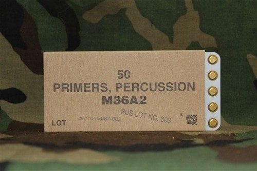 30mm percussion primers, pack of 50