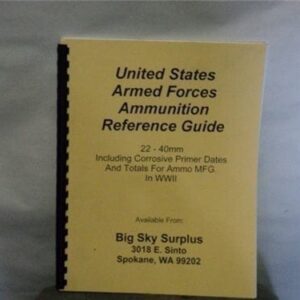 Small caliber ammunition identification guide 22 to 40mm. Includes corrosive ammo cutoff dates and totals for ammunition manufactured in WW-1 and 2 Ammo Guide cdvs.us