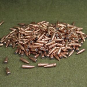 30 caliber 150 grain flat base ball bullets. 100 projectile pack