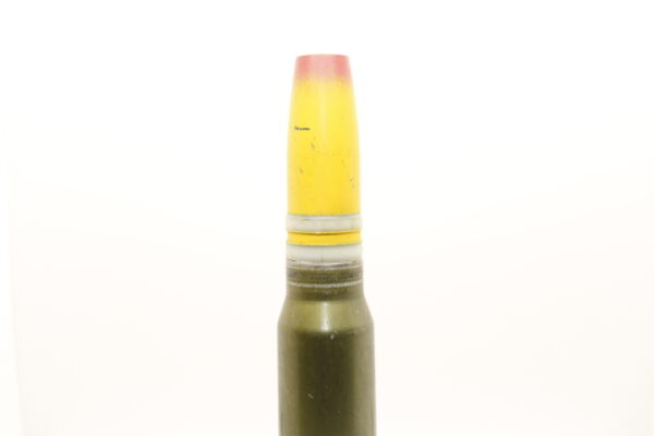 30mm Vulcan dummy round with inert HEI yelow/red projectile, no fuse, Price Each