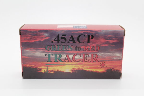 HAPPY VALLEY .45 ACP green to red tracer ammo