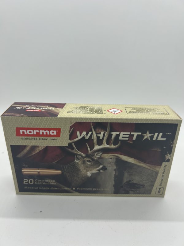 Norma Whitetail 243 Winchester Ammo 100 Grain Jacketed Soft Point Box of 20 .243 Win. www.cdvs.us