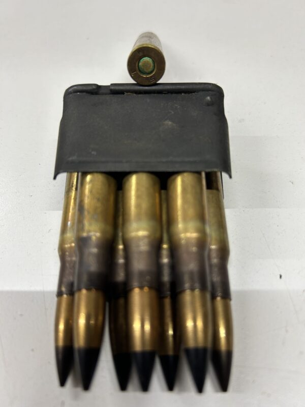 Original 30-06 AP ammo in 8 rd. Garand Clip. 8 rounds - Image 2