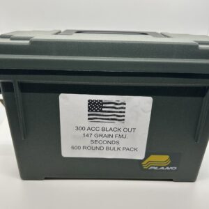 300 BLACKOUT 147 GR. Signature Seconds. 500 ROUNDS IN FREE PLANO CAN 300 Black Out cdvs.us