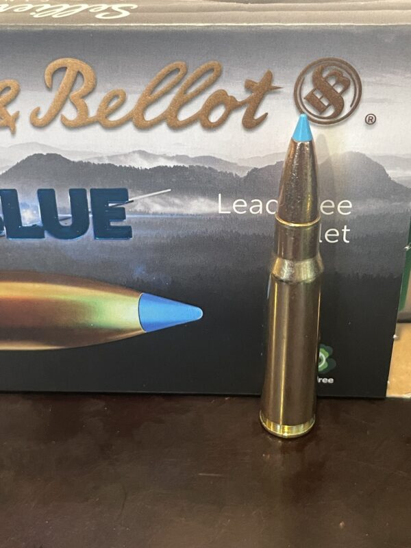 Sellier & Bellot SB308XA eXergy 308 Cal 165 gr TAC-EX-Blue. 20 round box