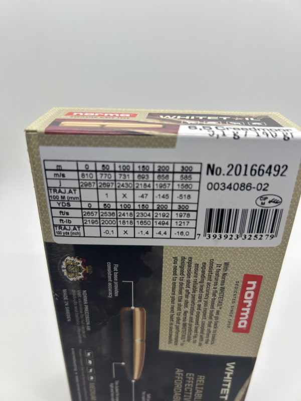 Norma Whitetail 6.5 Creedmoor Ammo 140 Grain Jacketed Soft Point Box of 20 New Products / Sale products www.cdvs.us