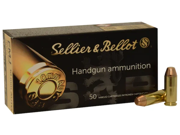 Sellier & Bellot Ammunition 10mm Auto 180 Grain Full Metal Jacket