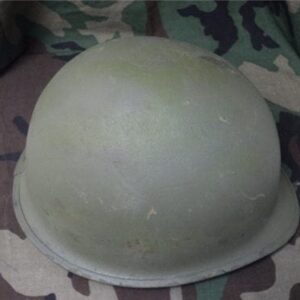 WW-2 AND VIETNAM ERA HELMETS, AS-IS, REPAINTED WITH AFTERMARKET LINER. Misc. cdvs.us