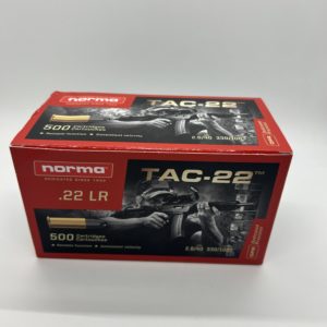 Norma TAC-22 Ammunition 22LR 40 Grain Lead Round Nose. 500 ROUND BRICK. .22 LR / .22 Magnum / .17 HMR www.cdvs.us