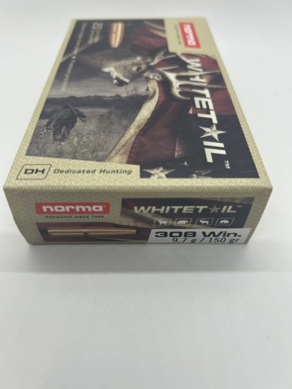 Norma Whitetail 308 Winchester Ammo 150 Grain Jacketed Soft Point Box of 20 308 www.cdvs.us